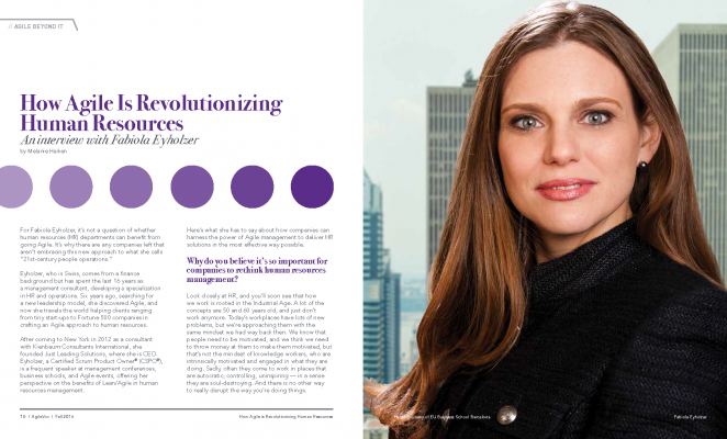 VOX Magazine Interview Fabiola Eyholzer Agile HR First Page e1478014395846